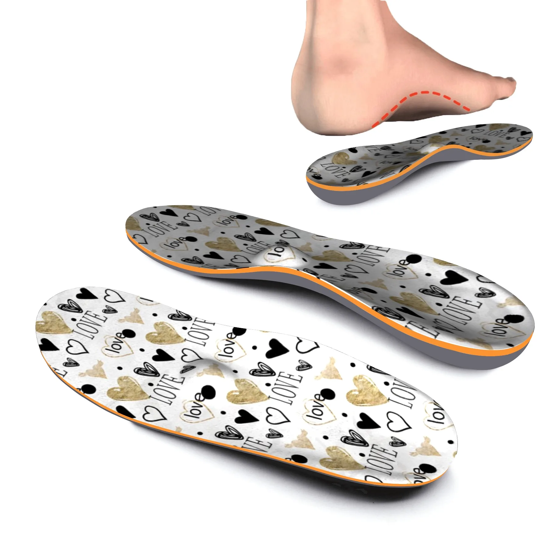 

Flat Feet Plantar Fasciitis Orthopedic Insoles Men Heel Pain Shock Absorption Arch Support Orthotics Sole Sneakers Inserts