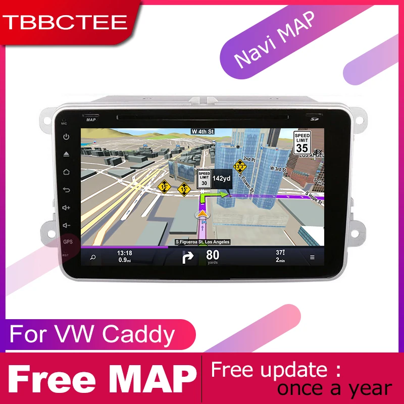 Автомобильный DVD плеер TBBCTEE 2 DIN GPS навигатор Navi для Volkswagen VW Caddy 2004 ~ 2013 Android