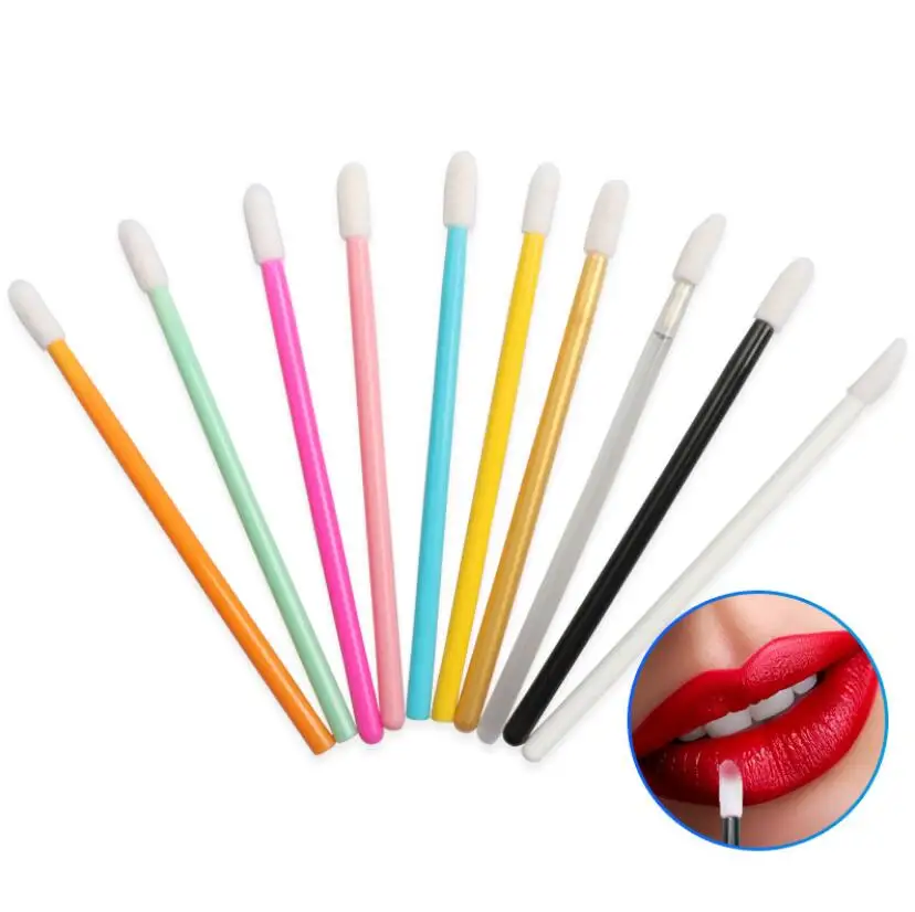 50 шт в наборе новая одноразовая Косметическая кисть для губной помады блеск губ