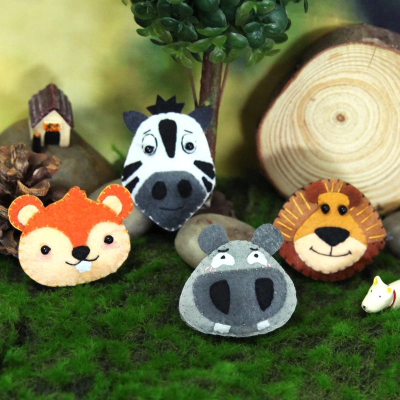 4 шт Войлок Ткань значок Сделай Сам Милая брошка мультфильм дети брошь с