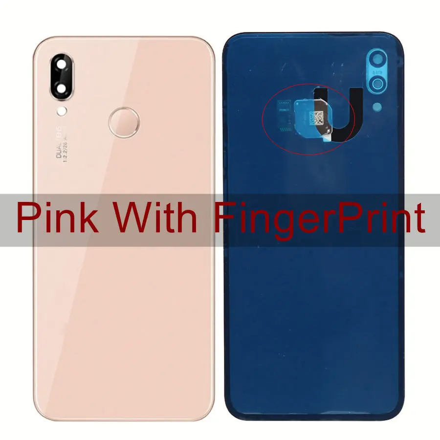 Для huawei P20 Lite Крышка для батареи Задняя стеклянная дверь корпус чехол для huawei P20 Lite Крышка для батареи задняя панель с объективом камеры
