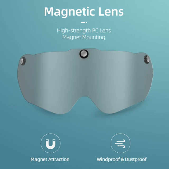 ROCKBROS Clear Magnetic Helmet Goggles Lens 2