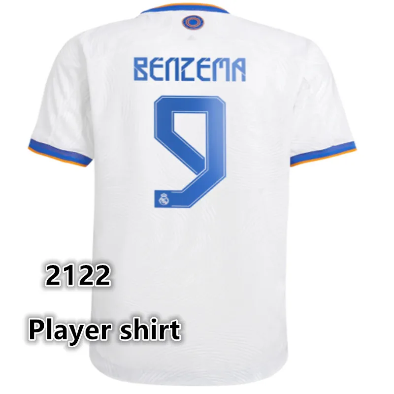 

Player shirt new 21 22 Real MadridES shirt ALABA MODRIC HAZARD KROOS SERGIO RAMOS BENZEMA 2022 man Top Quality football shirt