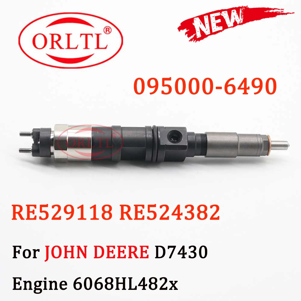 

095000-6490 Common Rail Injector Profession 095000-6491 RE529118 RE524382 for Denso JOHN DEERE D7430 Engine 6068HL482