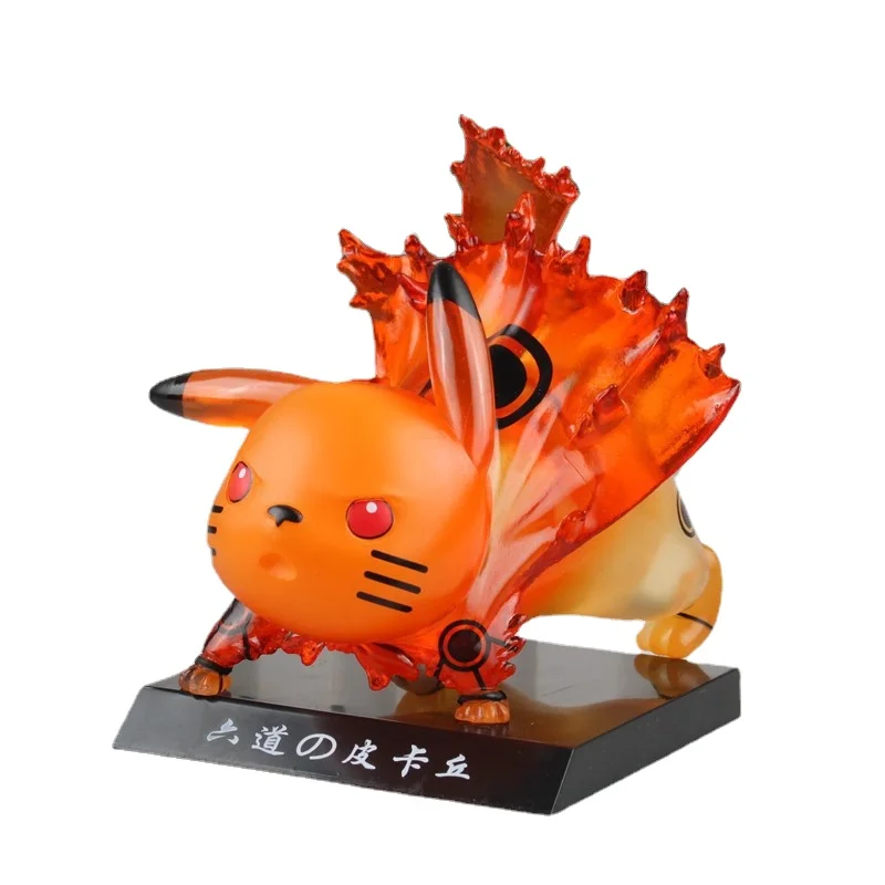 

Pikachu COS Naruto Naruto Liu Dao Pokemon Movie Children's Toys Anime Doll Desktop Decoration Doll Model KawaiiCollectionToyGift