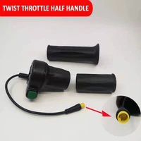 ebike twist throttle for ebike with water proof connector 36v 48v 60v 72v ebike parts 3 pin handle half thfottle handle