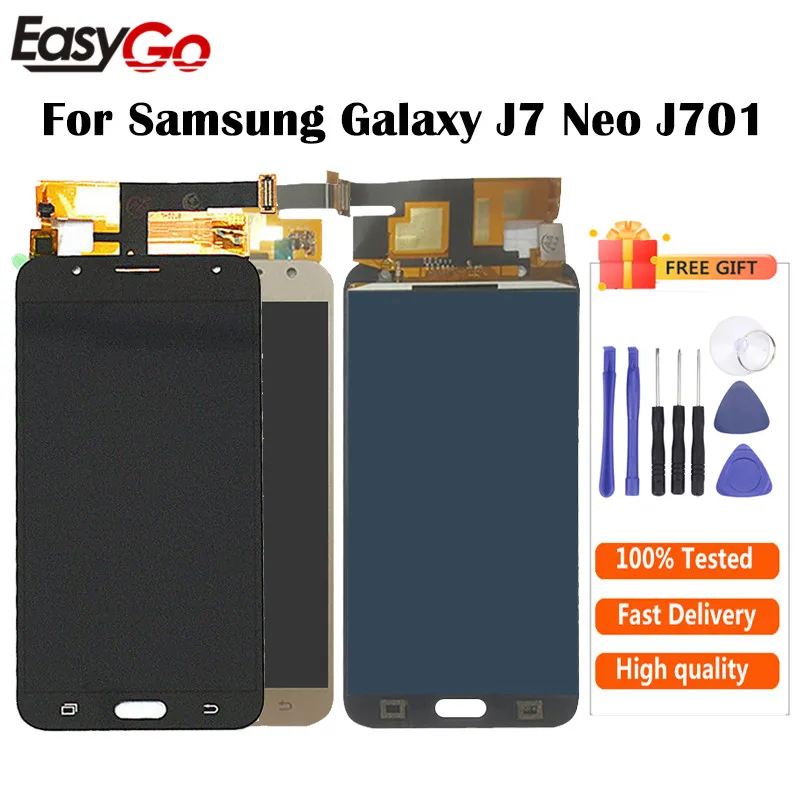 ЖК дисплей с сенсорным дигитайзером в сборе для Samsung Galaxy J7 Neo J701 J701F J701M J701MT