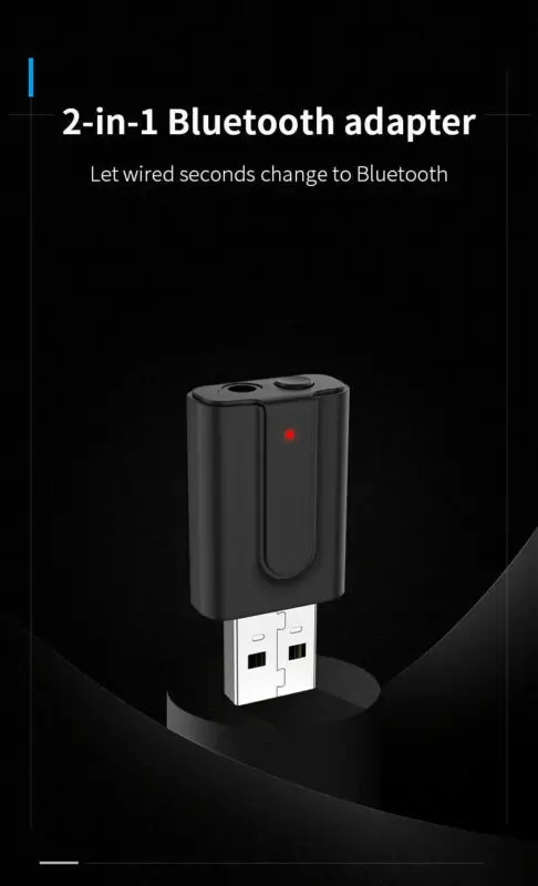 US 3.5mm USB Wireless Bluetooth 5.0 Music Audio Stereo Receiver Adapter Dongle | Электроника