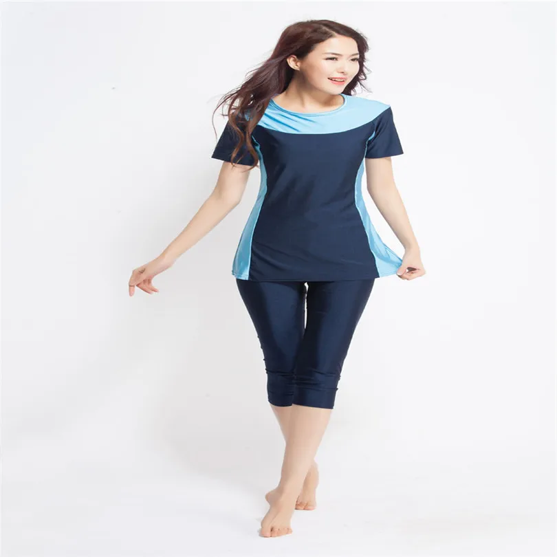 2 шт./компл. мусульманский для плавания Исламский купальник женщин S M L XL XXL XXXL