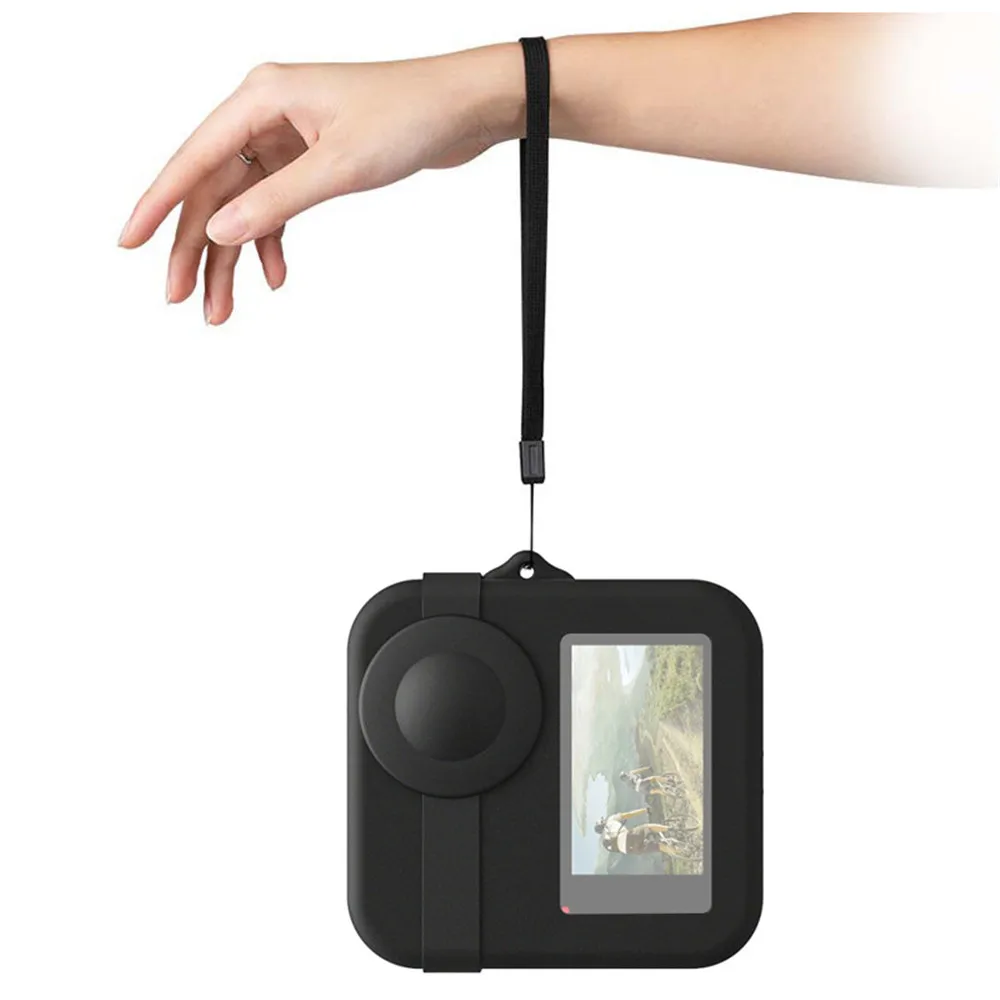 

Go Pro Accessories Silicone Case For GoPro MAX Lens Caps Protective Case Cover Body Soft Rubber Frame for Go Pro Max Camera