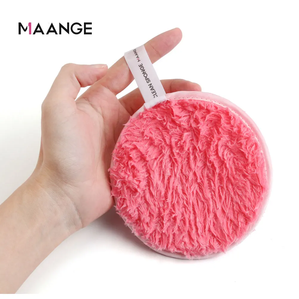 MAANGE 1 Pcs Makeup Remover Wipes Microfiber Cloth Washing Pads Towel Face Reusable Cleansing Sponge Puff Super Soft | Красота и