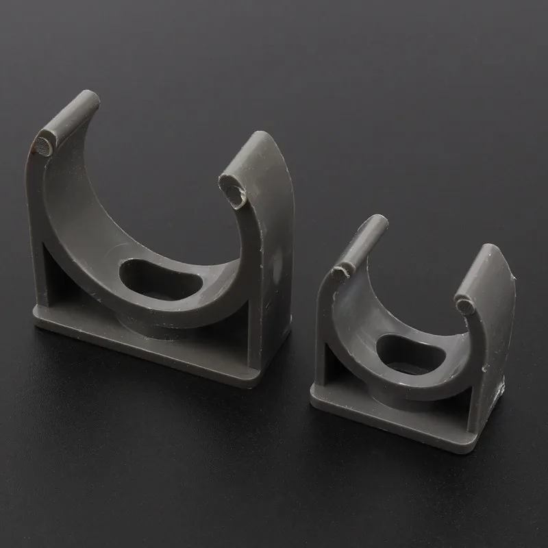 

10pcs/lot ID 20~50mm PVC Pipe Clamp Garden Water Connectors Irrigation Fittings Steady Fixed U-type Water Pipe Clip Clamp Strap