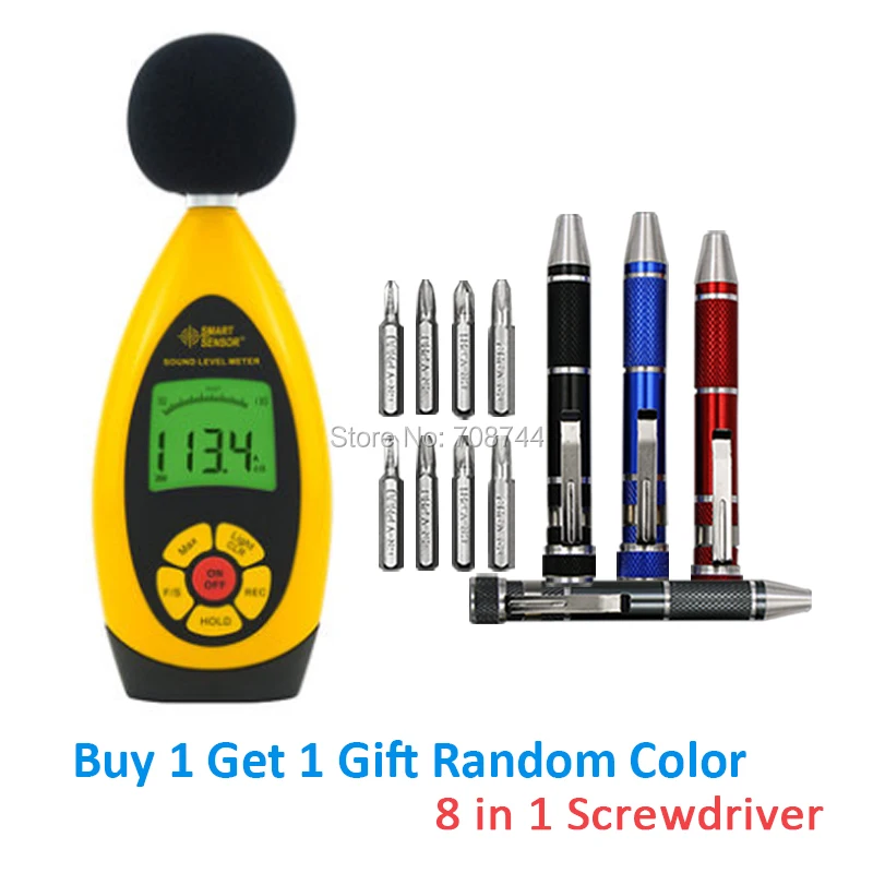 Миниатюрные измерители уровня звука AR854 измеритель децибел шумомер цифровой