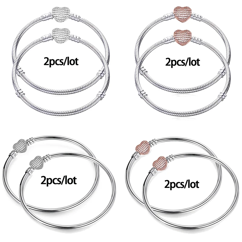 2 шт./лот 3 мм Высококачественный Змеиный браслет цепочка подходит для