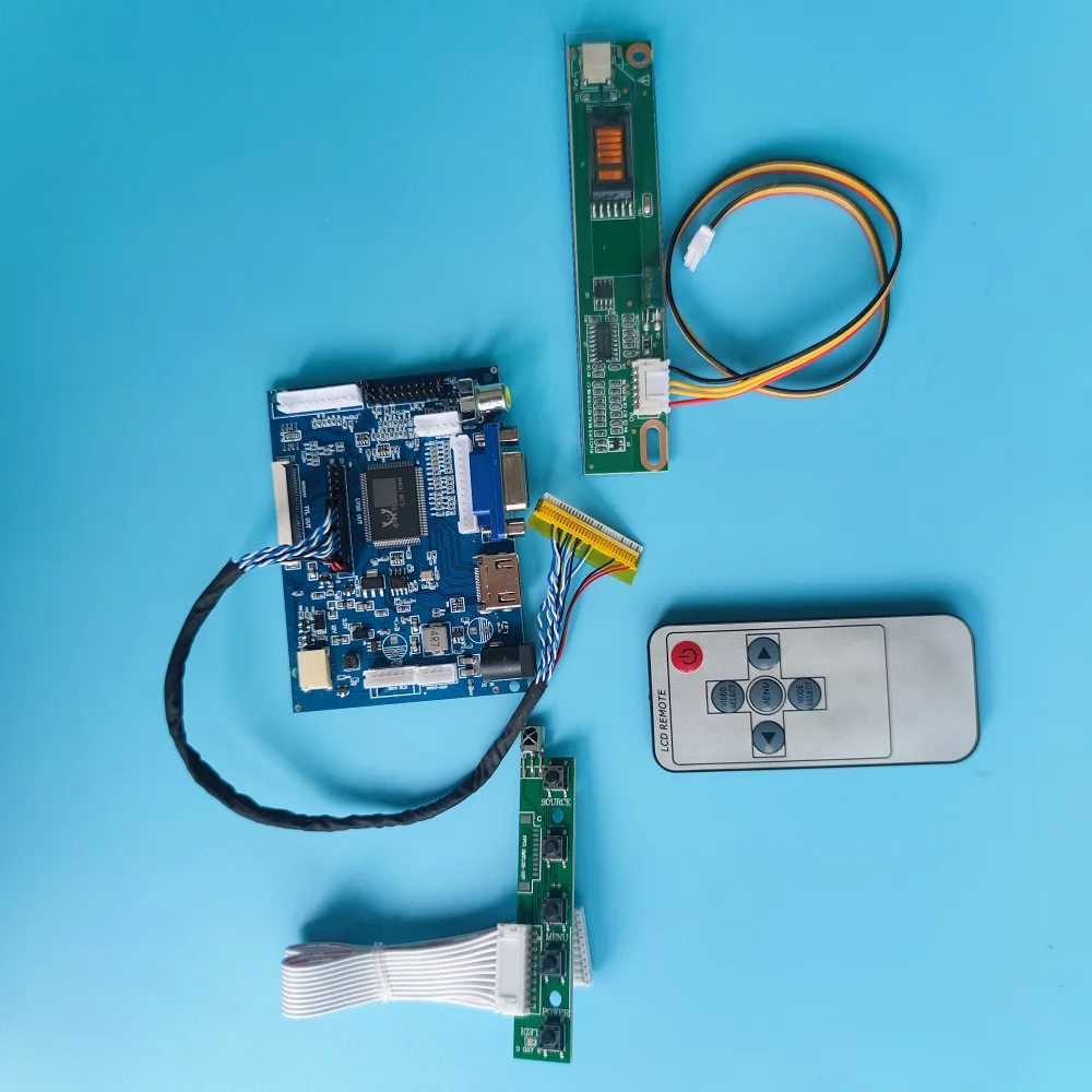 

Комплект для LTN160AT01 1366x768 LCD 2AV HDMI VGA Панель драйвера монитора удаленный экран «сделай сам» плата контроллера LVDS светодиодный дисплей 16"
