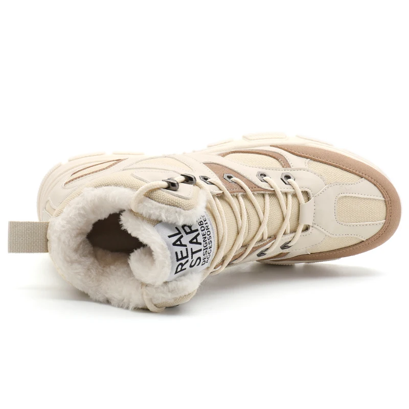 UPUPER/модные мужские военные ботинки уличные теплые зимние нескользящие кроссовки