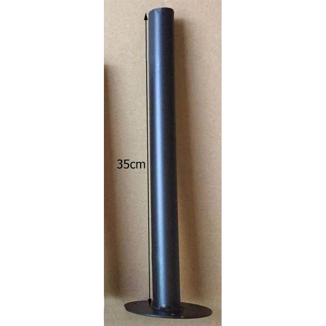 35cm 1 пара(2 шт) черный настенный стеллаж кронштейн опорная скоба с винтами круглая трубка - Цвет: 35cm