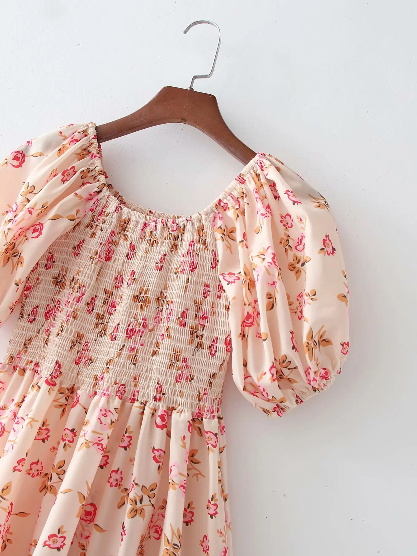 Женское платье с цветочным принтом весеннее в европейском и американском стиле