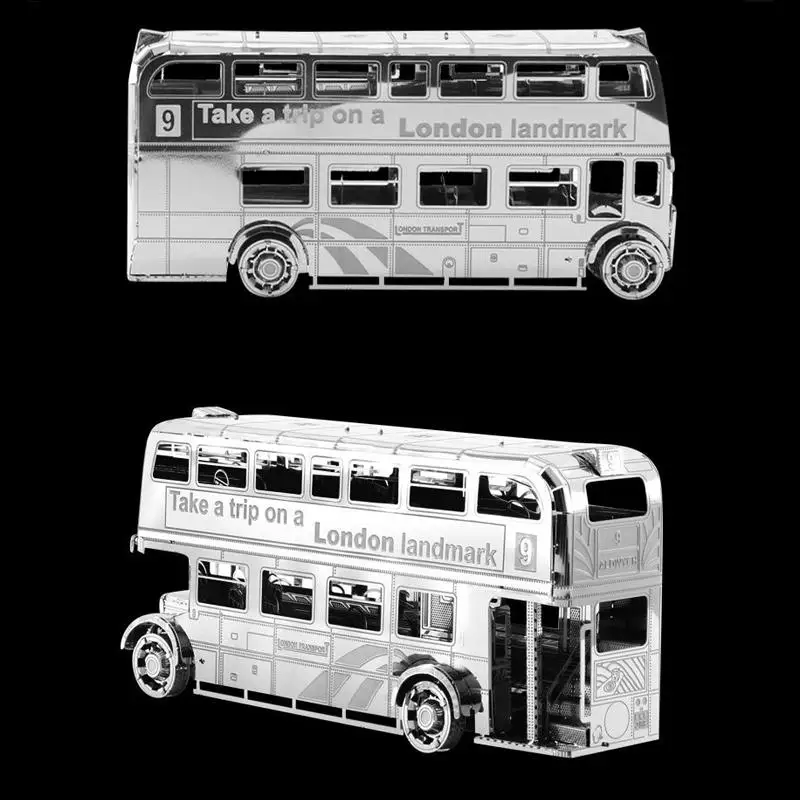 Набор металлических 3d-пазлов для сборки автомобиля сборка лондонского автобуса