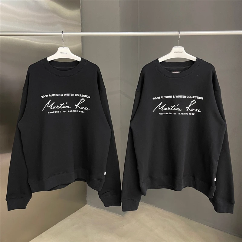 

Top Quality Martine Rose 2021 Fashion Sweatshirts Men 1:1 Martine Rose Crewneck Cherry Blossom Print Tops Vintage Women Hoodie