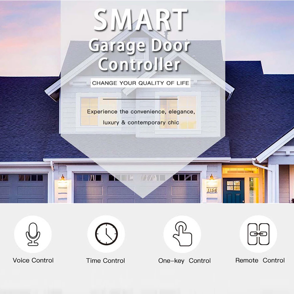 Пульт дистанционного управления для ворот гаража Tuya Smart Life Wi-Fi | Электроника