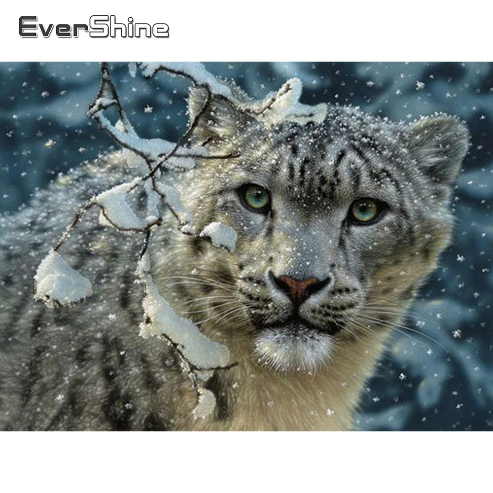 Evershine алмазная живопись с животными тигром полностью квадратная Алмазная