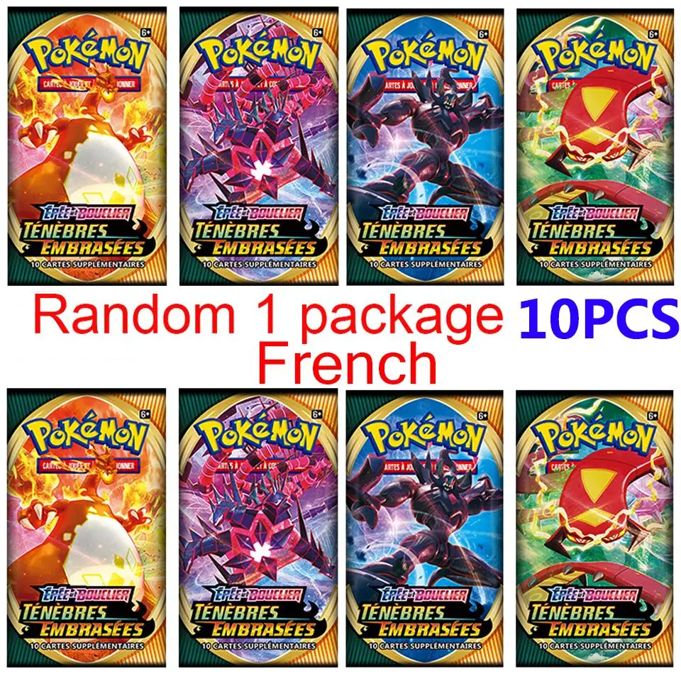 Cartas DE Pokemon TCG: Pokemon Booster Box, versi&oacute;n en franc&eacute;s/ingl&eacute;s/espa&ntilde;ol, estilos DE combate coleccionables, juego DE cartas, 10 Uds.-5