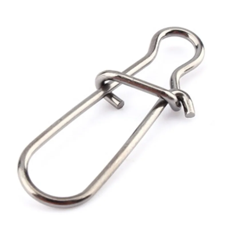 

200pcs Fishing Nice Hooked Snap Pin 304 Stainless Steel Fishing Barrel Swivel Lure Connector Accessories Pesca