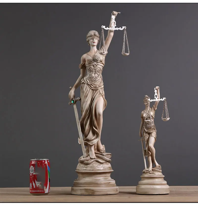 Греческий заказ богиня Themis скульптура статуя американского Ретро Ремесло декорация для рождественского подарка Греческая богиня поза украшения