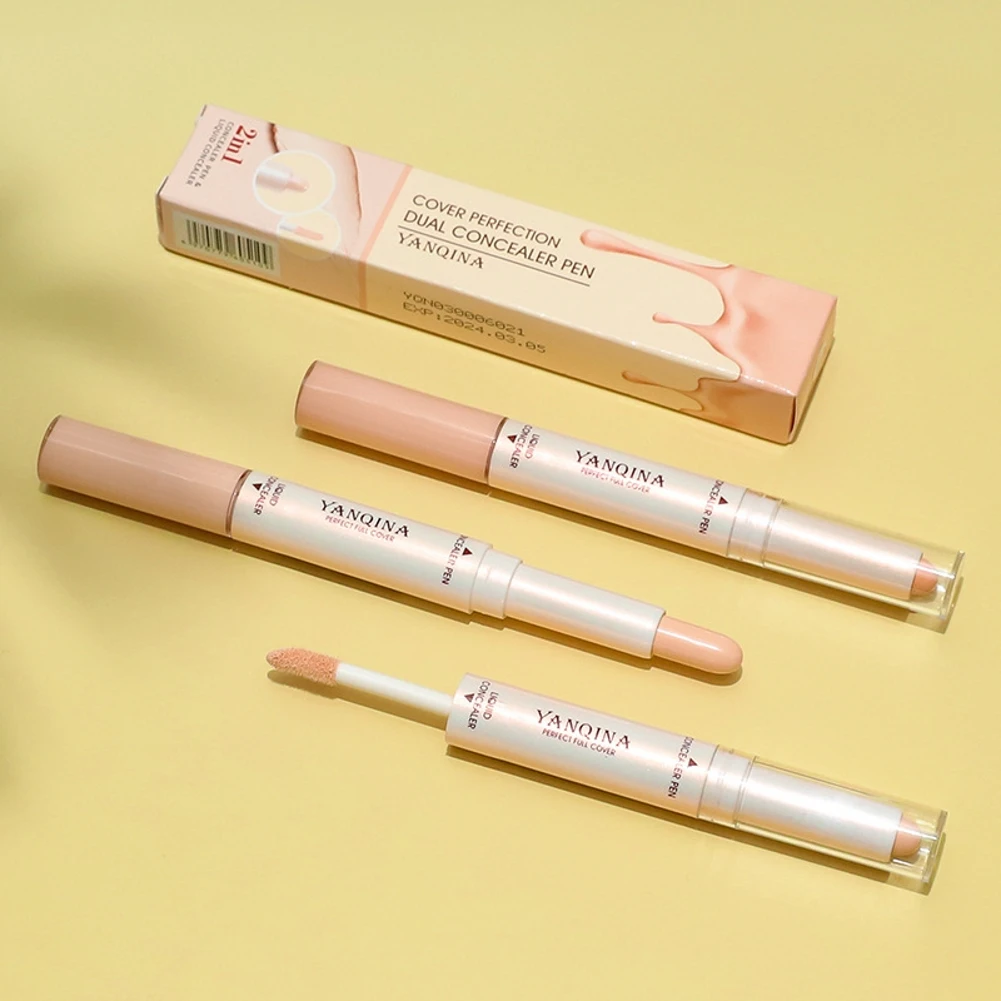 Двухсторонний консилер-ручка для лица Натуральный жидкий водостойкий консилер