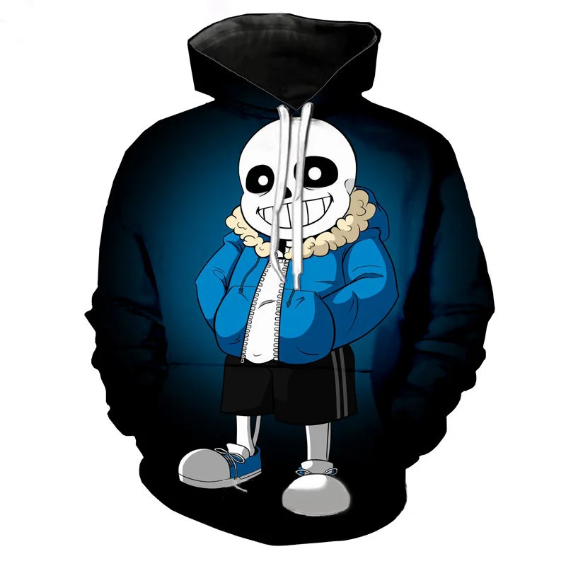 

New Undertale skull hoodies 2020 new design Sans pattern 3D printing fashion men women hoodies sweatshirts tops mens clothing