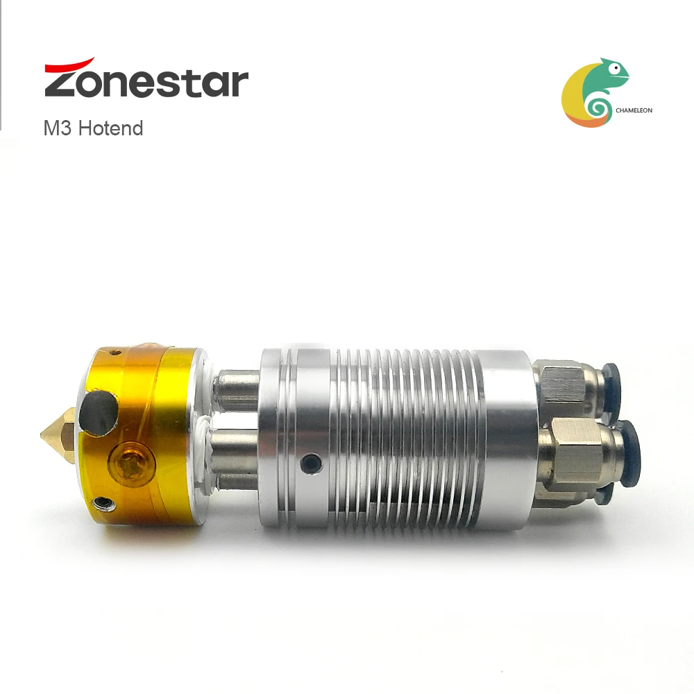 Трехцветный экструдер ZONESTAR 3 в 1 2 4 мм нить для 3D принтера 75 мм|Детали и аксессуары