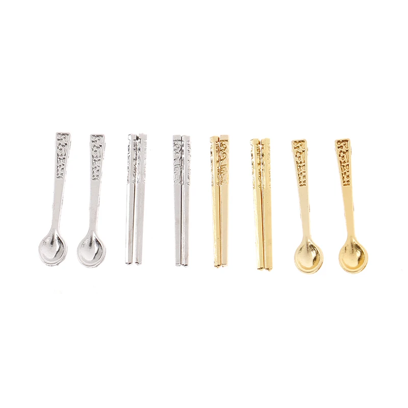 

Миниатюрные аксессуары для кукольного домика, палочки, ложки и блюда, модель 1/12, новогодние подарки, кухонные предметы Mini Foods, 2022