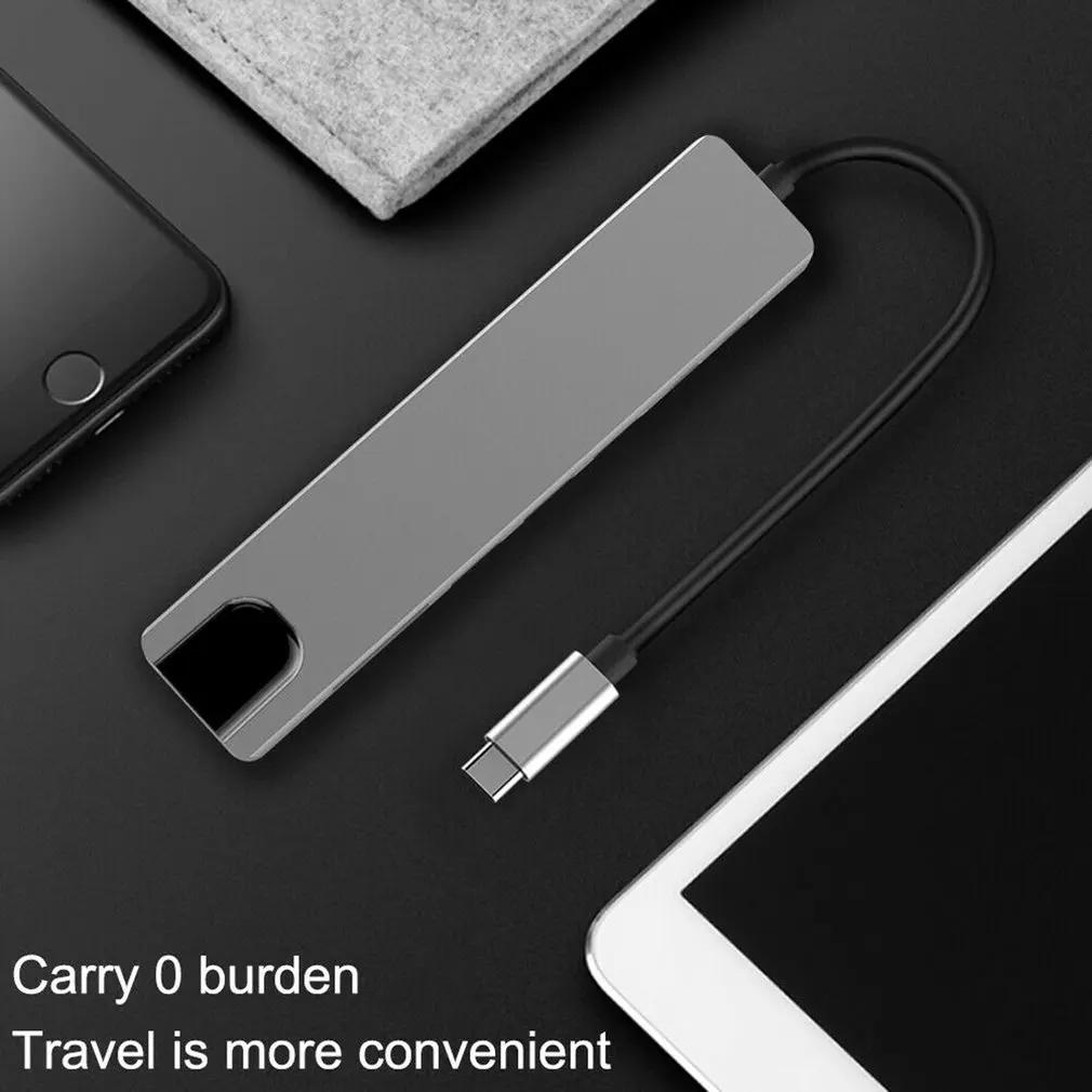 3/4/5/6/7 in1 USB C для Тип с 3 портами (стандарт 0 концентратор HDMI RJ45 Ethernet микро SDTF адаптер
