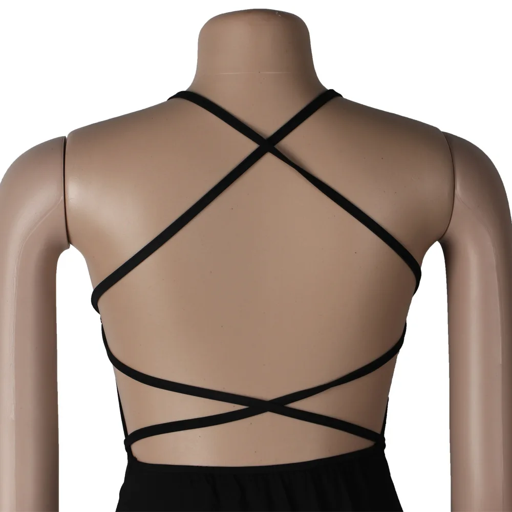 

Black Assymetric Backless High Split Maxi Dresses Sexy Club Outfits for Women Vacation Beach Clothes