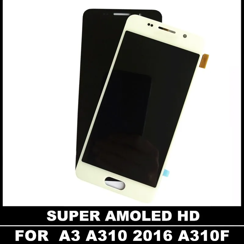 Высокое качество AMOLED LCDs для Samsung Galaxy A3 2016 A310 A310F A310H A310M A310Y ЖК дисплей кодирующий