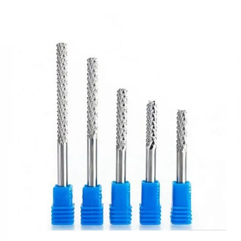 Концевая фреза для гравировки комплект из 3 фрез 4-12 мм черновой обработки