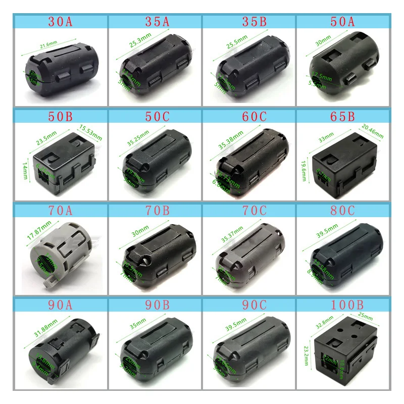 Круглая форма высокоимпедансный фильтр EMI для кабеля SCUF90A