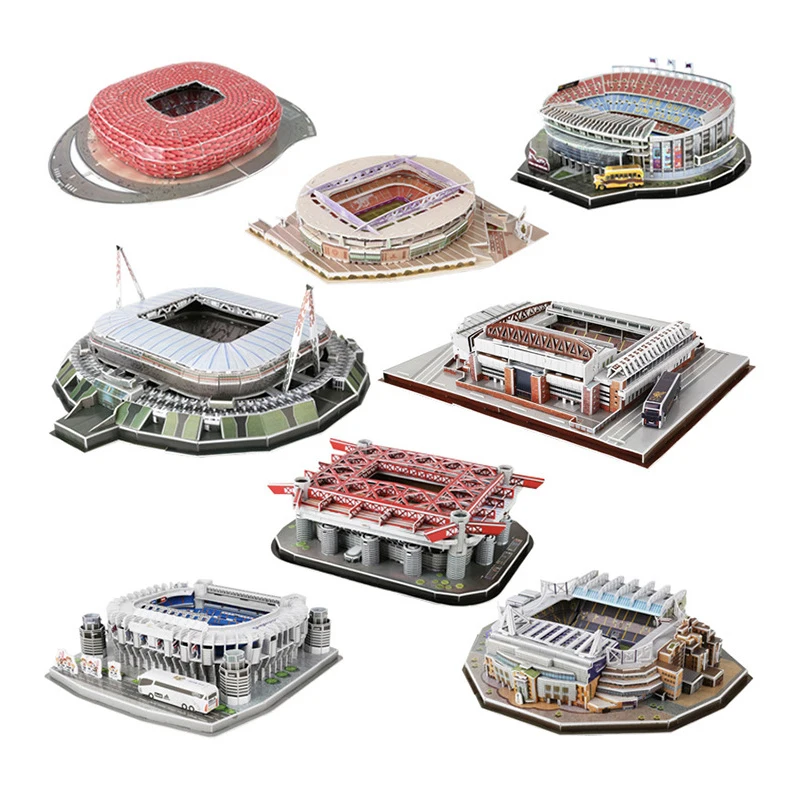 3D пазл сделай сам головоломка мир футбол стадион европейская футбольная