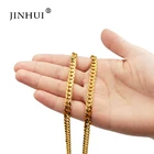 Мужские и женские ожерелья Jin Hui, золотые ожерелья в африканском стиле длиной 50 см, модные украшения из Саудовской Аравии, подарки на день рождения друзей