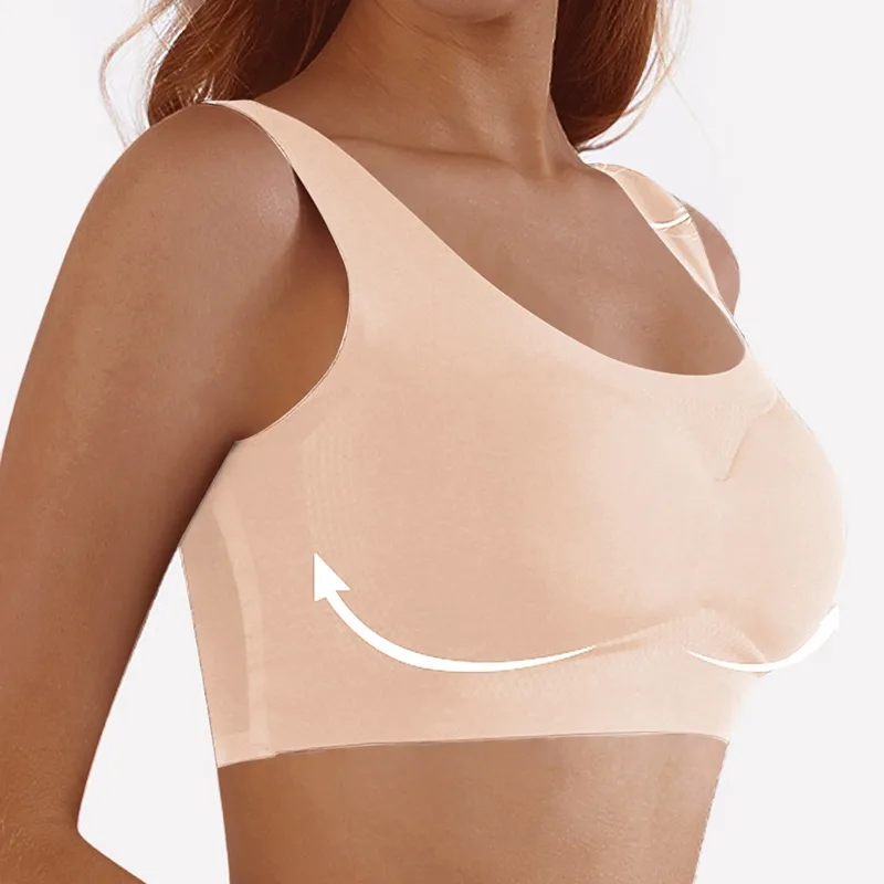 

Beauty Back Bra Sexy Women Seamless Lenceria Push-up Cozy Bralette Cross Strap Underwear Wiereless Lingerie