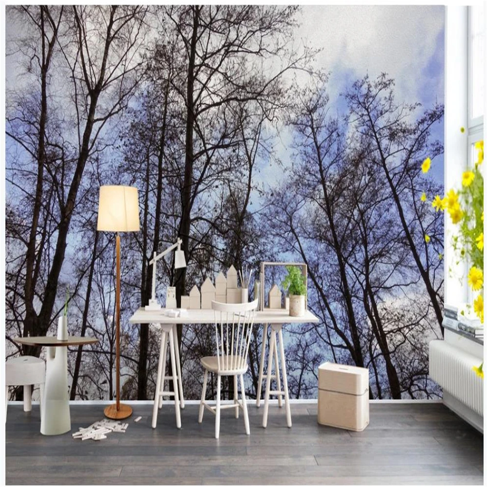 Nature forest 3d wallpapers primitive background wall painting beautiful scenery | Обустройство дома