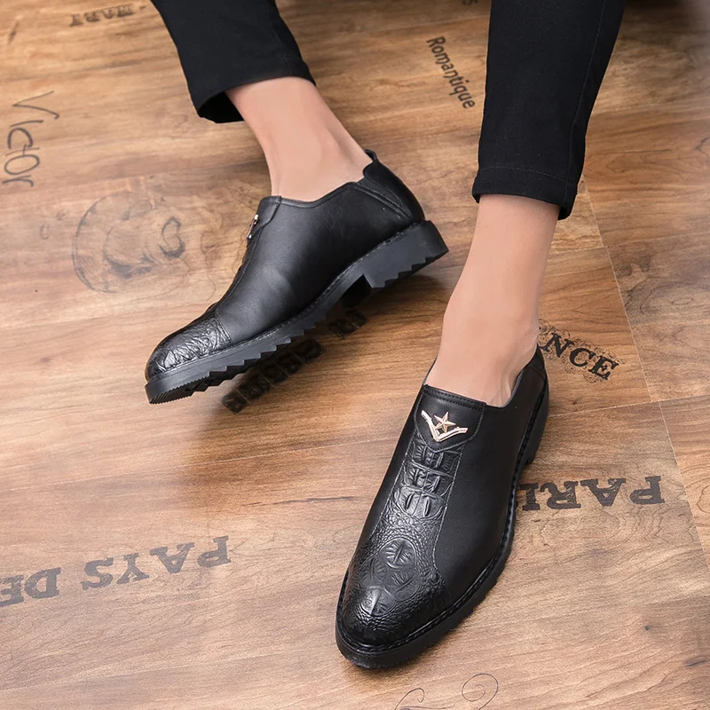 Misalwa Британский Винтажный Мужской костюм официальное платье на плоской подошве с