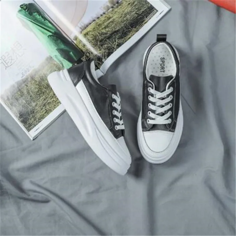 

New women's shoes, fashion leather surface, thick sole, ultra-light, comfortable, breathable, versatile casual shoes women