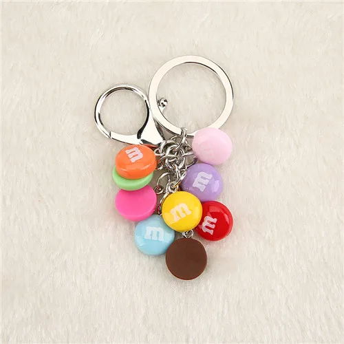 keychain 1 шт. Милая Смола ожерелье «леденец» браслет и брелок для детей подарок на день рождения женские ювелирные изделия - Окраска металла: keychain