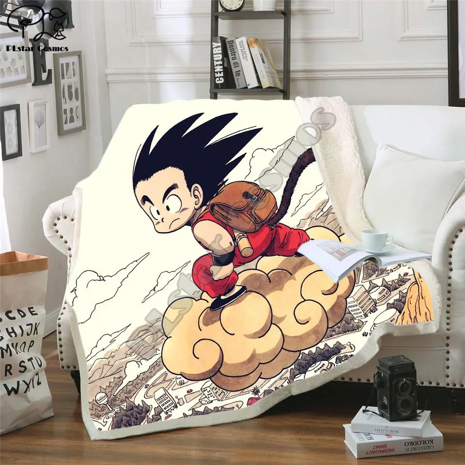 Anime 3D Printed Sherpa Blanket Couch Quilt Cover Travel Bedding Outlet Velvet Plush Fleece Bedspre style-12 | Дом и сад