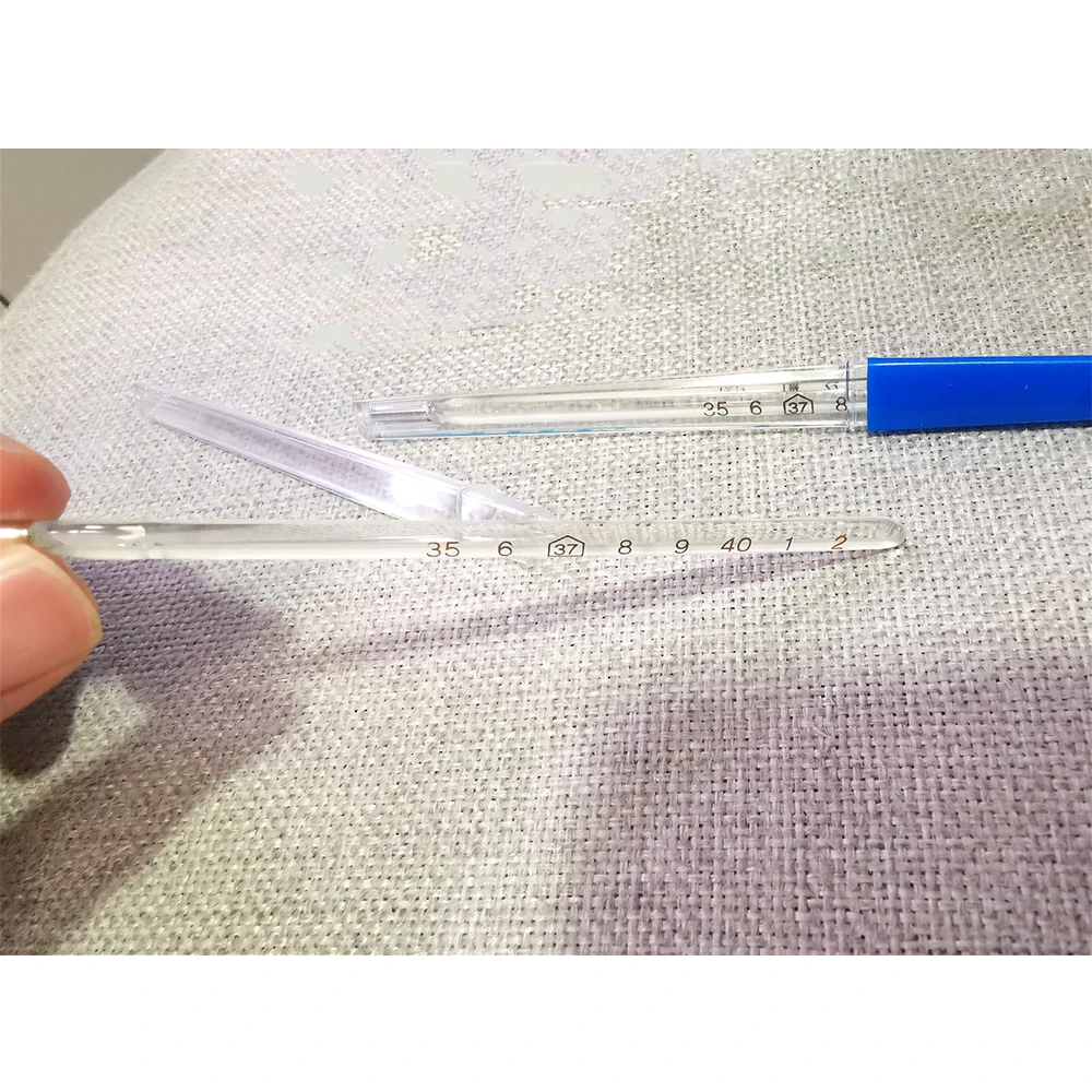 Термометр треугольный ртутный для подмышек термометр ясным масштабом