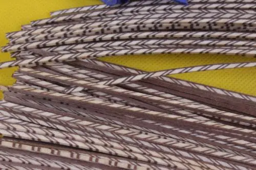 25 полосок внутренней обвязки гитары фигурная пурпурная деревянная инкрустация