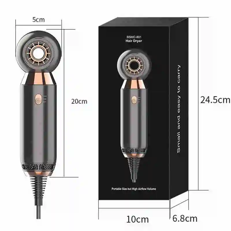 

Hair Dryer Household Hair Dryer Heating and Cooling High Blue Air Power Hair Dryer Light Appliances Anion Household J6T1