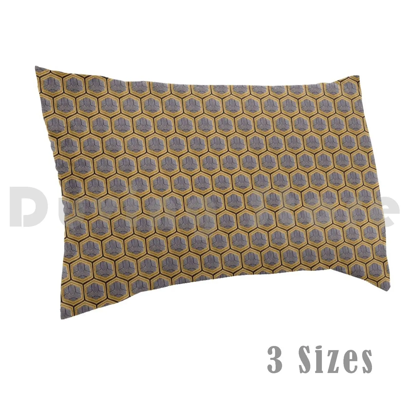 

Yellow Beehive Hexagon Retro Pattern Pillow Case 20x30 inch 1950s 1960s 1970s 50s 60s 70s Cover Decorative